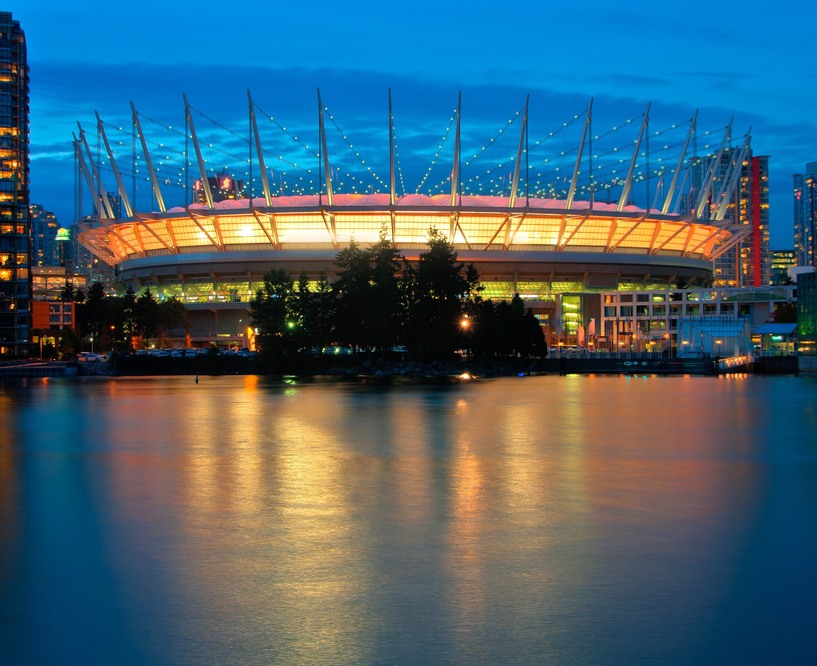 BC Place in Vancouver before a major event