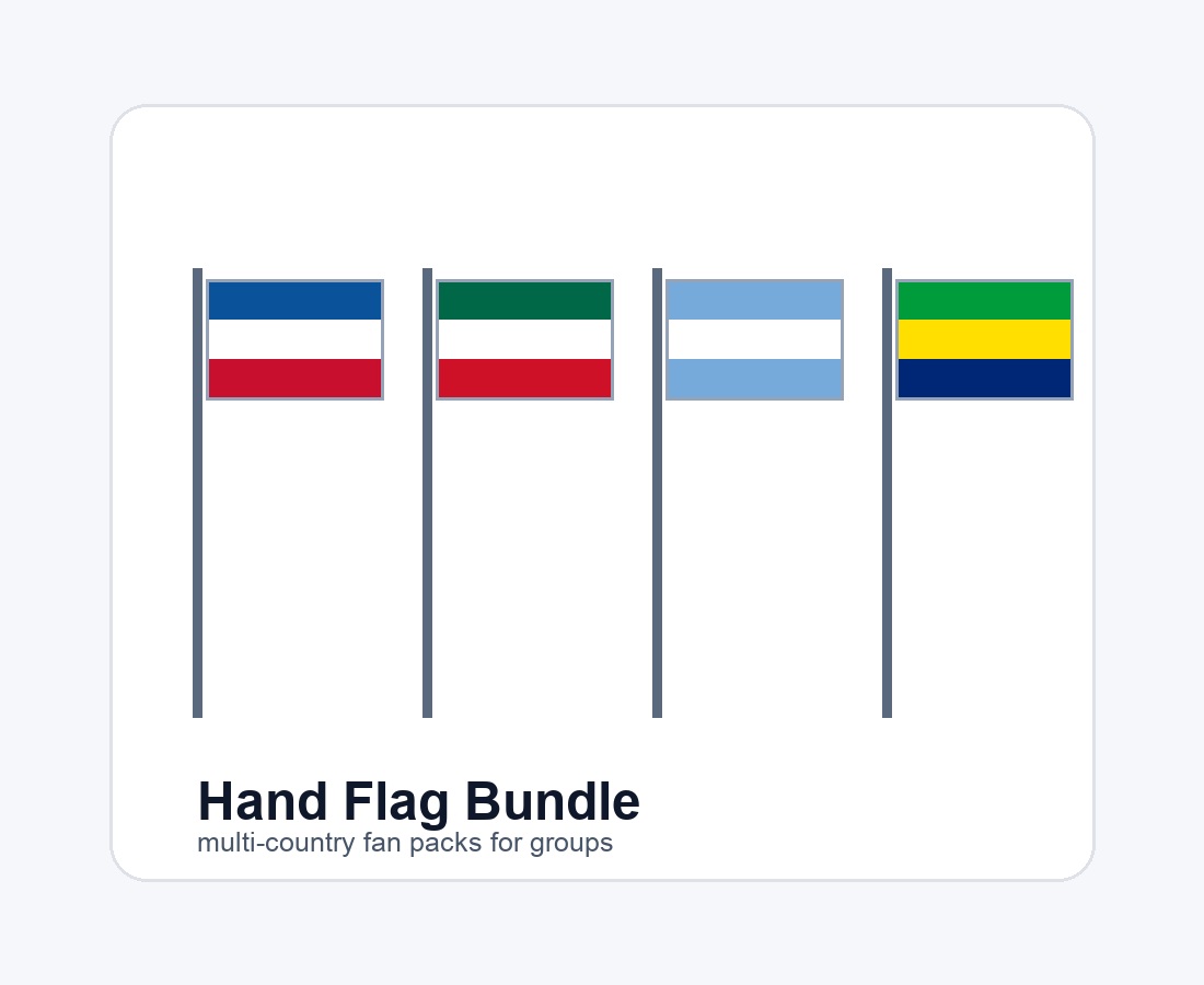 Hand flag bundle
