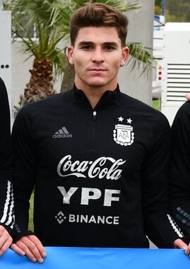 Julian Alvarez portrait for Argentina