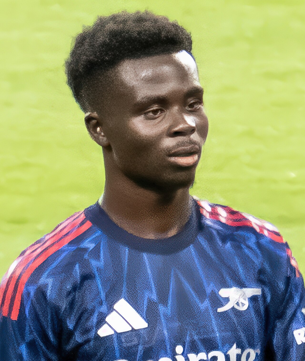 Bukayo Saka portrait for England