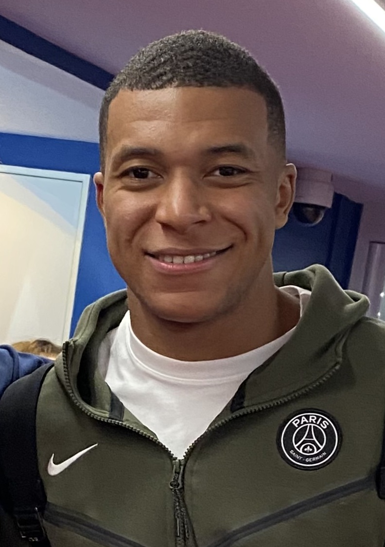 Kylian Mbappe portrait for France