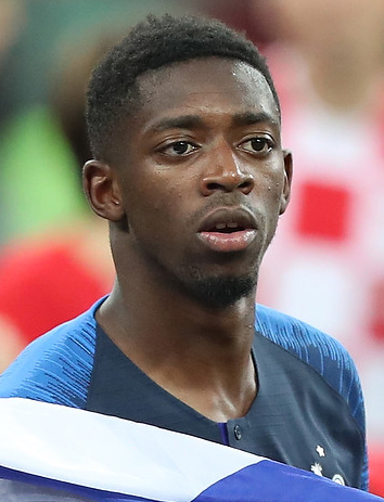 Ousmane Dembele portrait for France