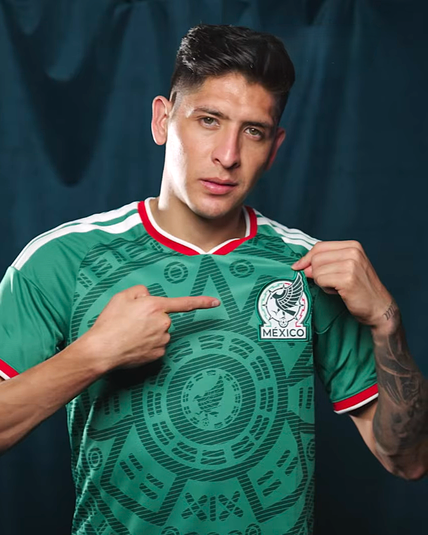 Edson Alvarez portrait for Mexico