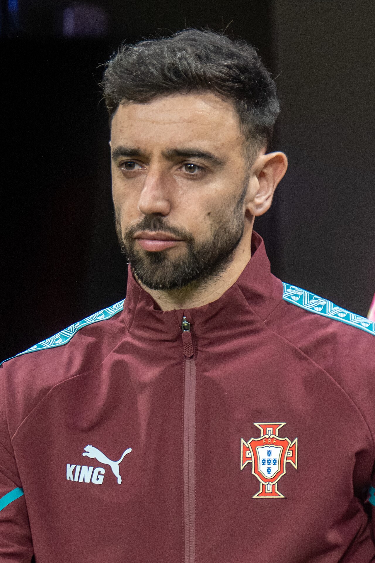 Bruno Fernandes portrait for Portugal