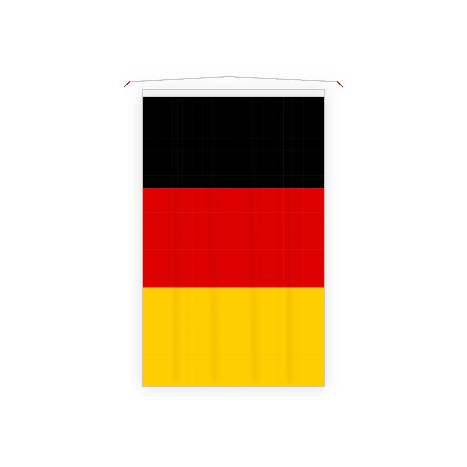 Germany country-color fan cape on a white background