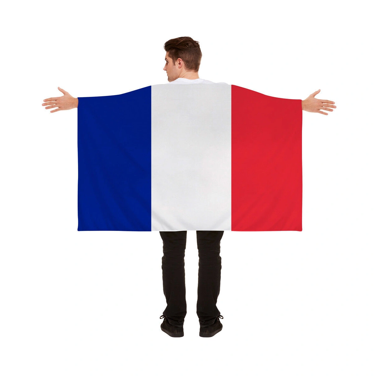 Hooded Sleeve Country Flag Fan Cape for Soccer Supporters