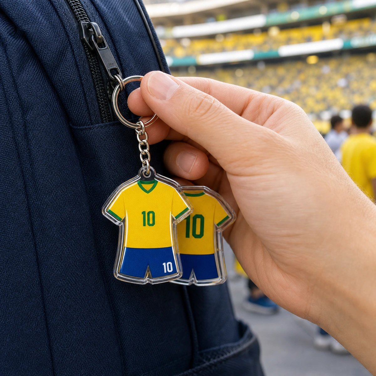 Soccer Jersey Keychain Charm